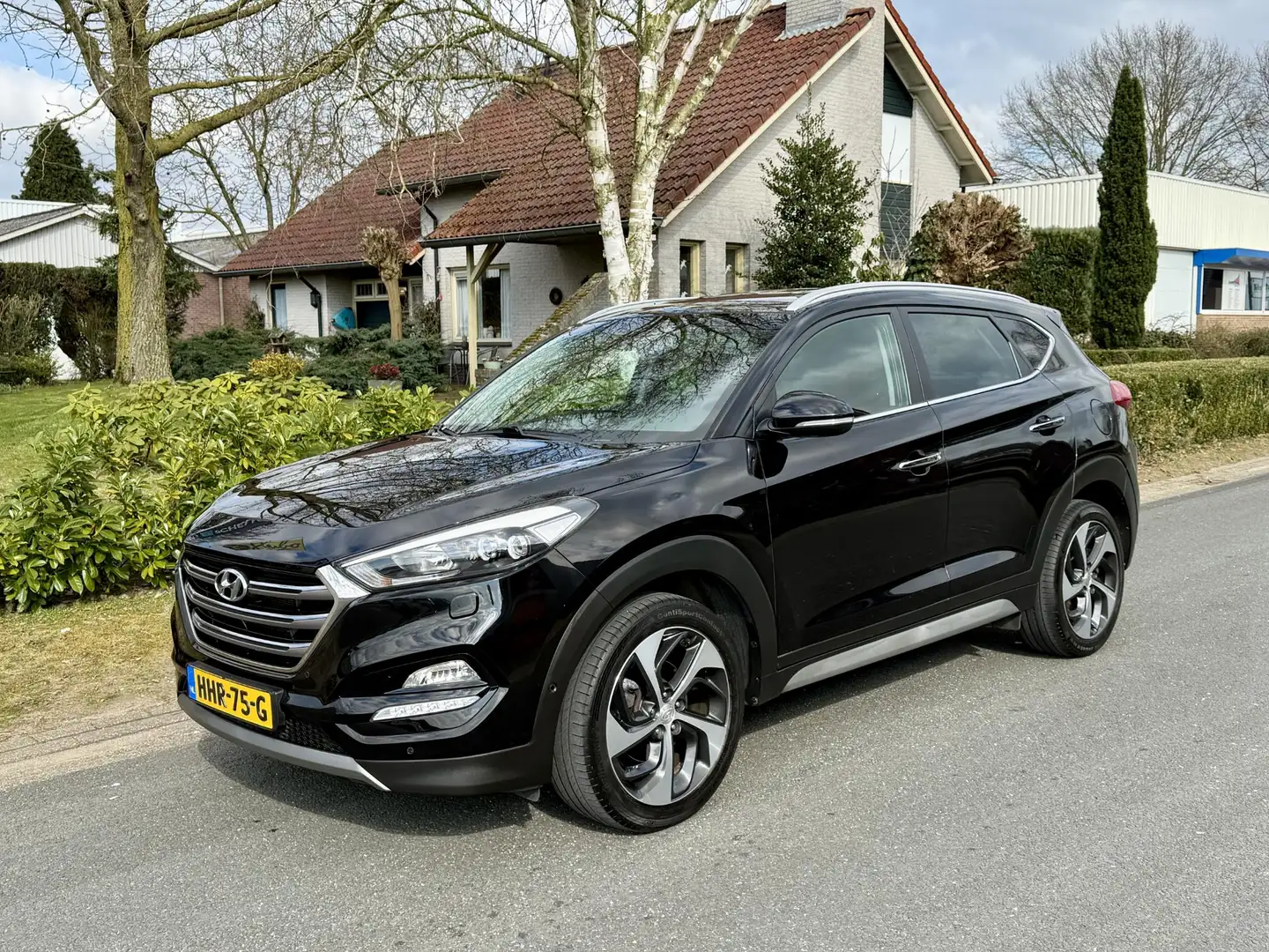 Hyundai TUCSON 1.6 T-GDi Premium 4WD 177PK Automaat•Leder Fekete - 1