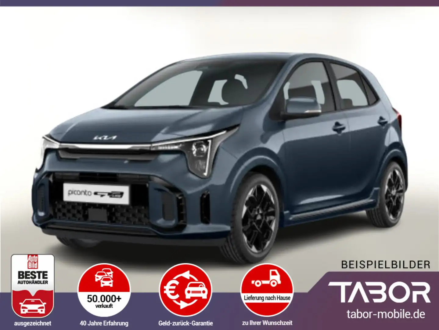Kia Picanto 79 AMT GT-Line LED+ Keyl PrivG Nav Cam Blau - 1