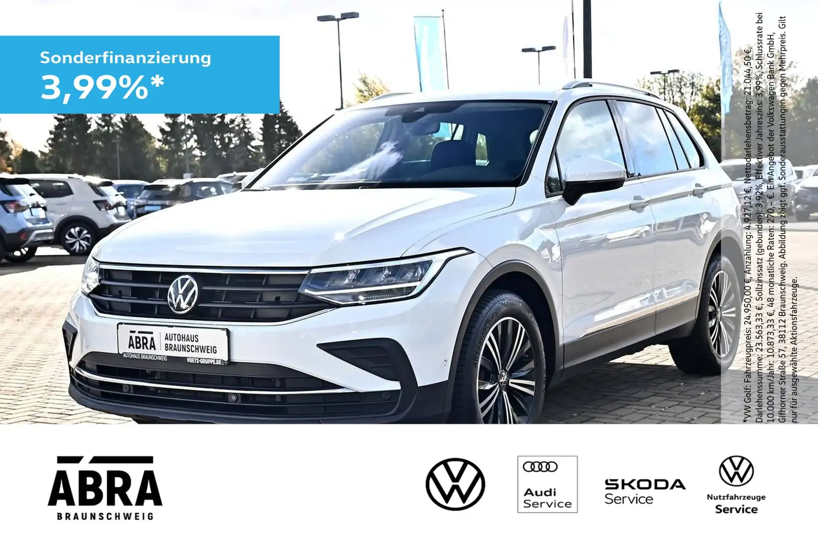 Volkswagen Tiguan 1.5 TSI Active DSG LED+CAM+LANE+ACC+PDC Blanc - 1