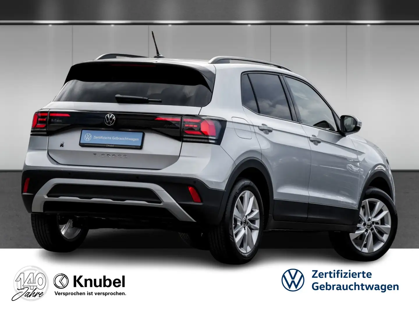 Volkswagen T-Cross Life 1.0 TSI DSG LED Keyless TravelAss. App-Con... Argento - 2