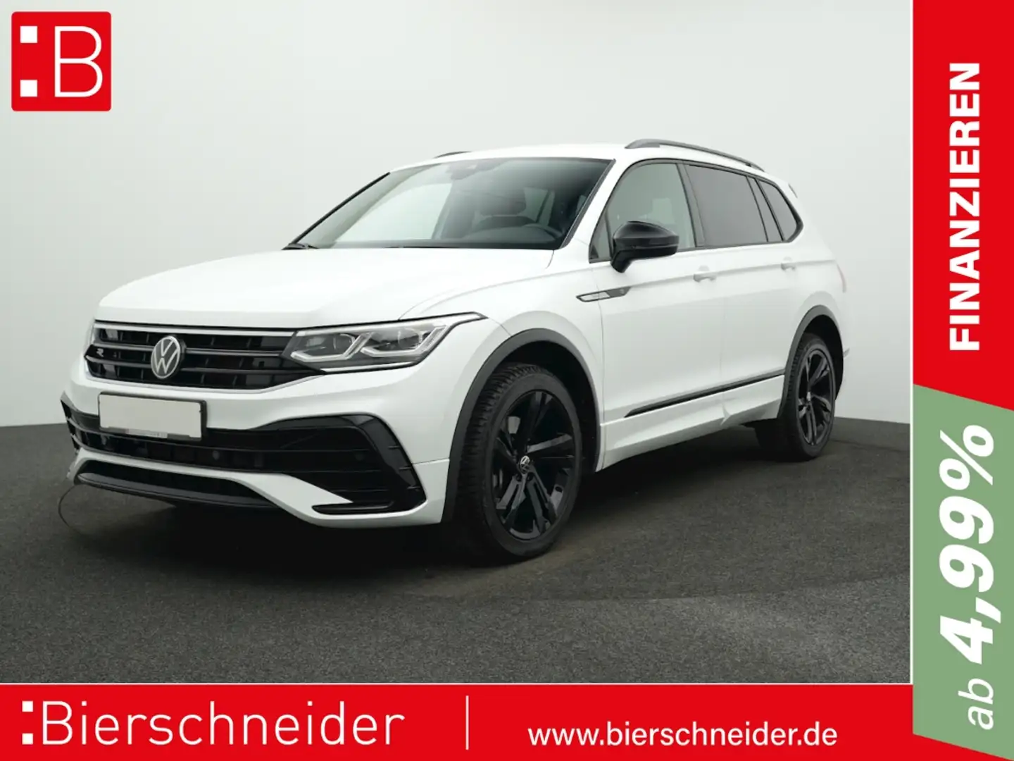 Volkswagen Tiguan Allspace 2.0 TDI DSG 4Mo. R-LINE BLACK 7-SITZE AHK NAVI KAM Weiß - 1