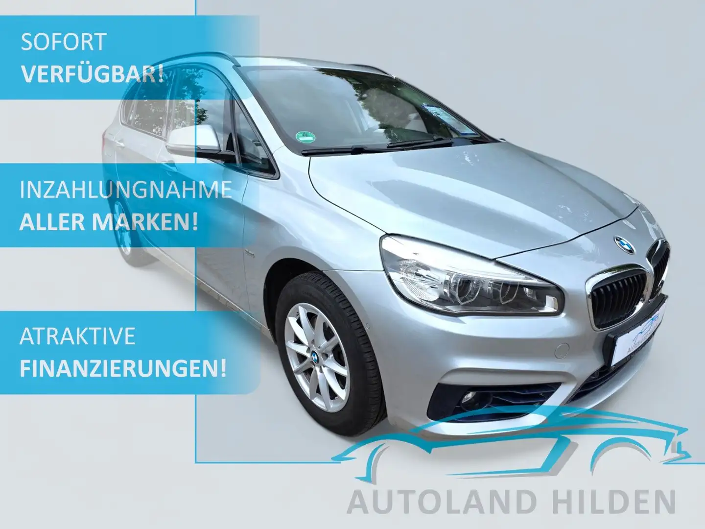 BMW 218 i Active Tourer Sport Line/LED/Navi/PDC Argent - 1