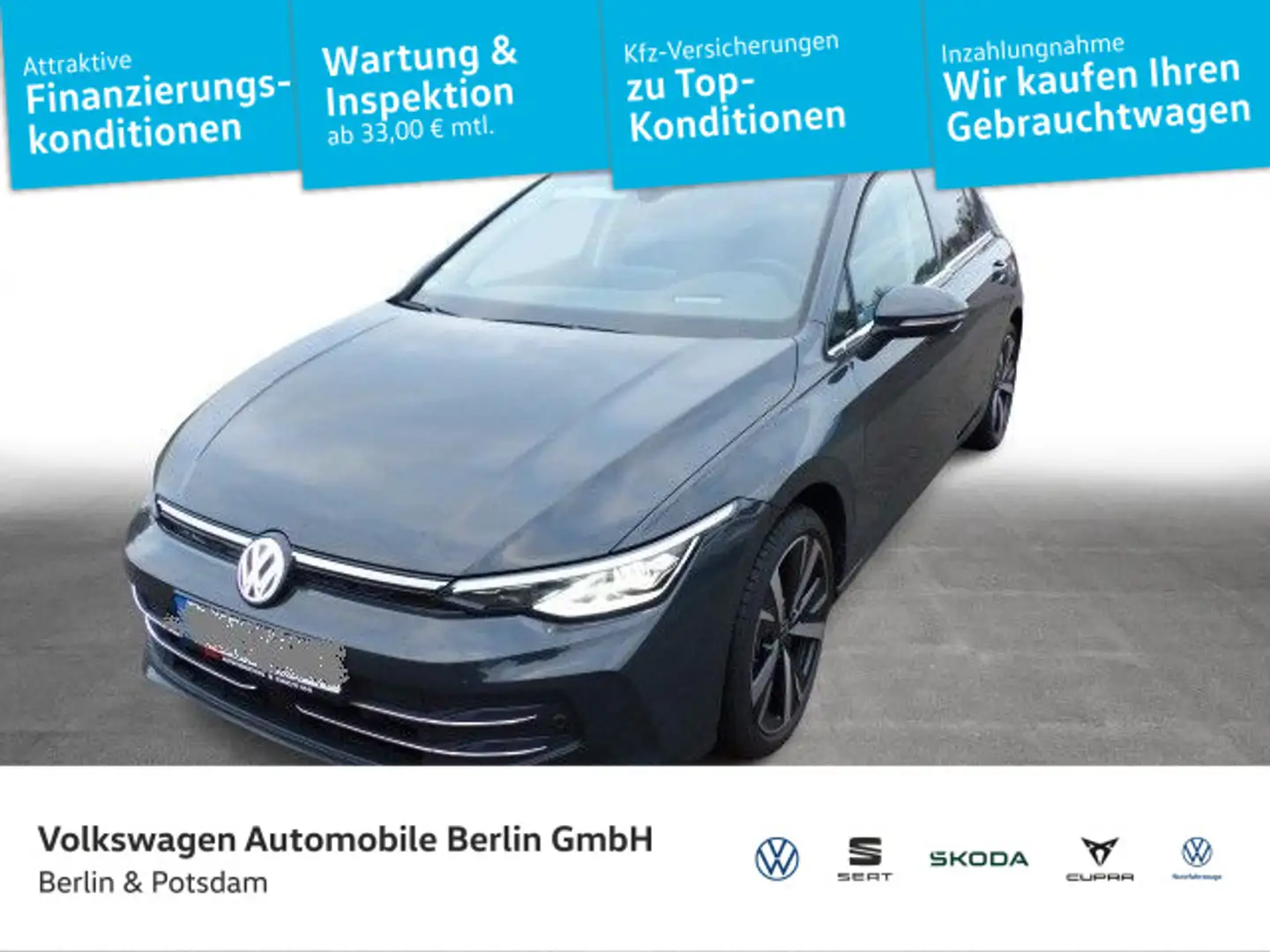 Volkswagen Golf VIII 1.5eTSI DSG Style NAVI AHK HeadUp KAME Grau - 1