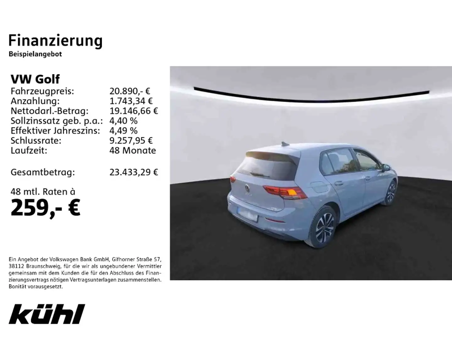 Volkswagen Golf VIII 1.0 eTSI DSG United Navi,AHK Gris - 2
