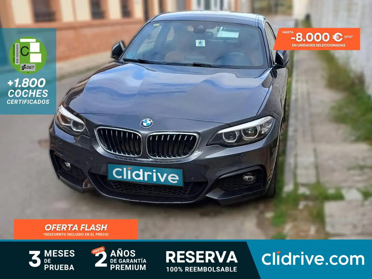 BMW 220 220d Gris - 1