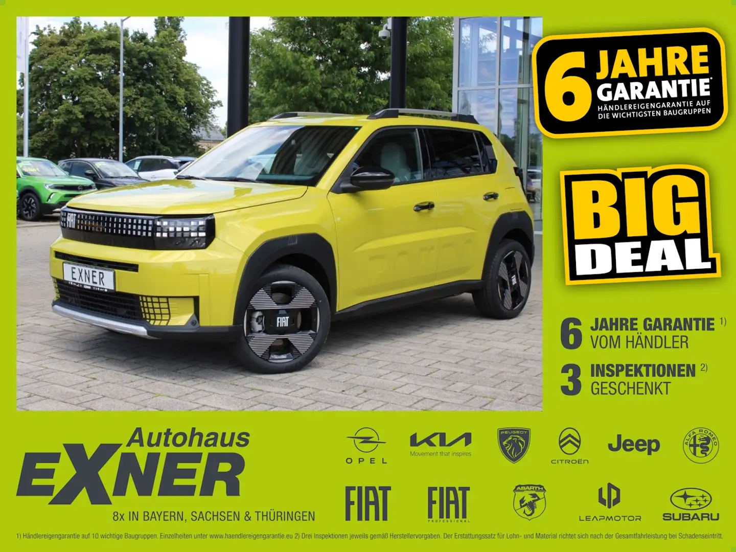 Fiat Grande Panda Hybrid LA PRIMA LED, Navi, PDC Jaune - 1
