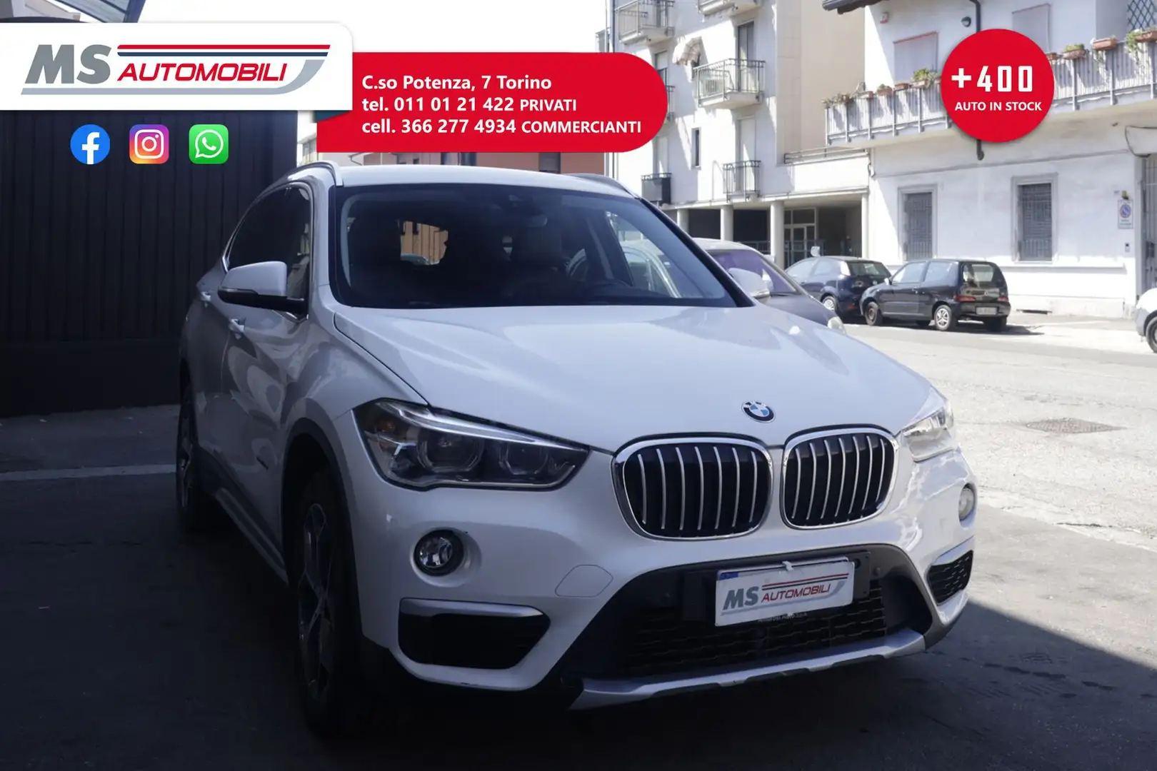 BMW X1 BMW X1 sDrive18d Sport Automatica Unicoproprietar Bianco - 1