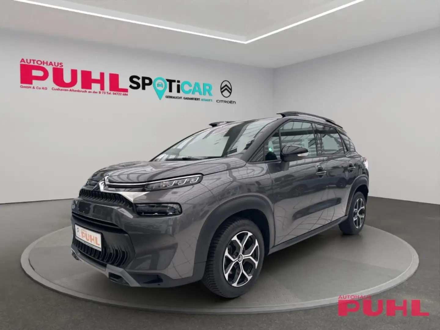 Citroen C3 Aircross Plus 130 Automatik,Navi,Warner,Allwettereifen, Grau - 2