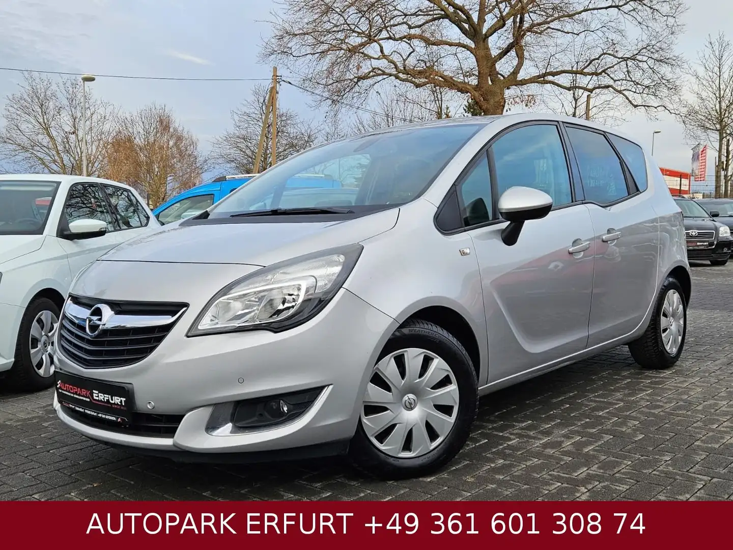 Opel Meriva B Style*Klima*Temp*StzH*Phone*PDC Argent - 1