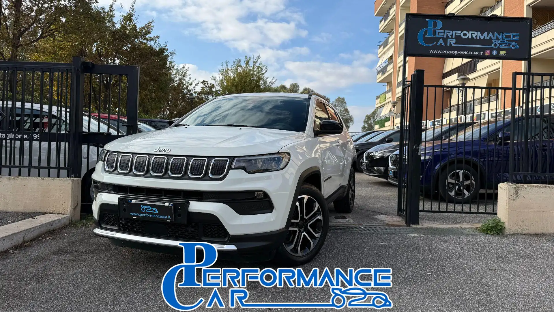 Jeep Compass 1.6MJT II 130CV 2WD LIMITED*MY22*24M.G.*R.CAM.* Blanc - 1
