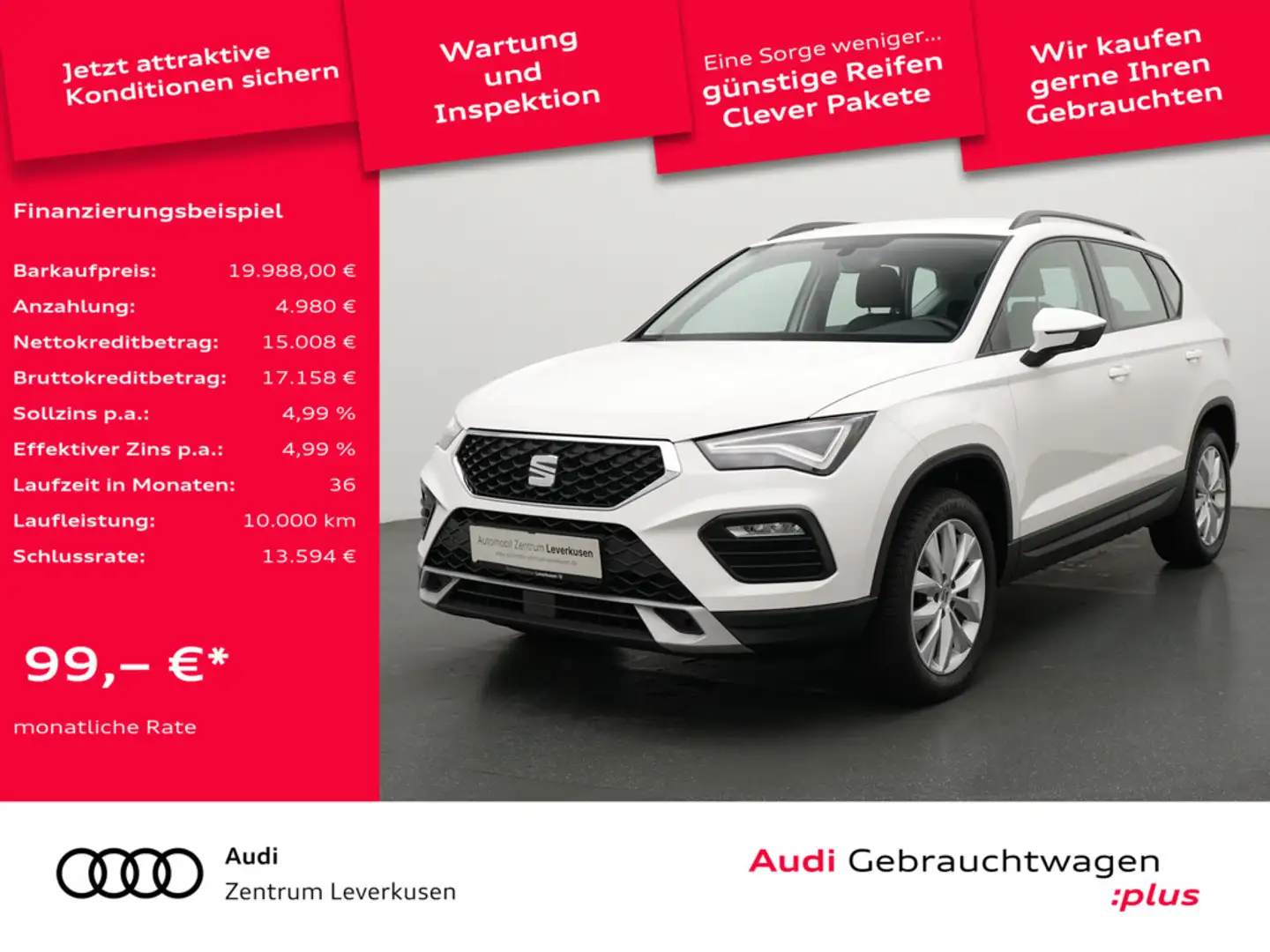 SEAT Ateca LED SHZ KLIMA Schwarz - 1