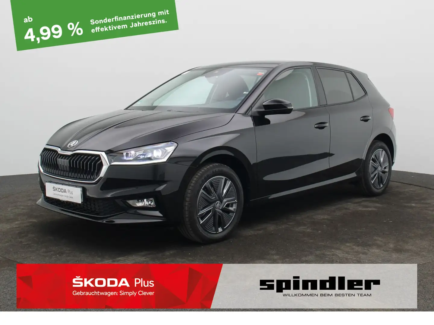 Skoda Fabia Selection 1.0 TSI DSG / LED, ACC, RFK, SHZ Schwarz - 1