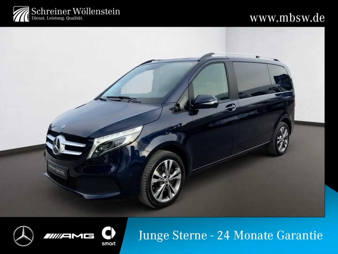 Mercedes-Benz V 250 Edition 4M K AHK*LED*Navi*2xKlima*MBUX* Albastru - 1