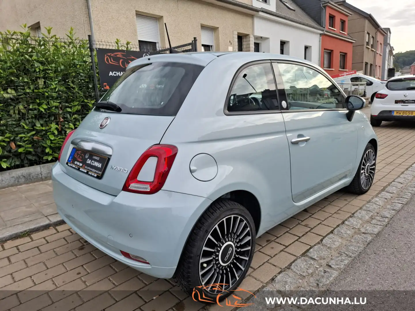 Fiat 500 1.0i Hybrid  TOIT PANO, REGUL., CUIR, NAVI, PARKTR Gris - 2