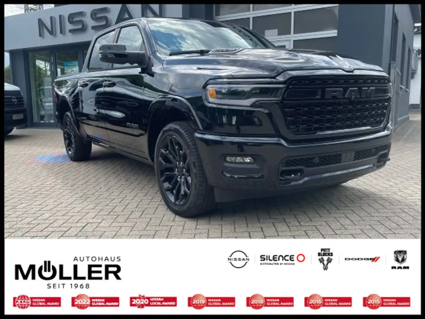 Dodge RAM 1500 LIMITED NIGHT DIGI-Tacho RAM-Box MY25 Zwart - 1