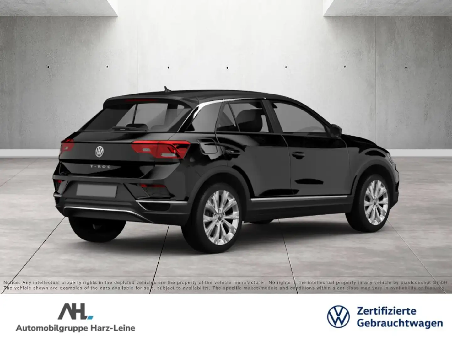 Volkswagen T-Roc 2.0 TDI Sport DSG Navi ACC AHK PDC SHZ Schwarz - 2