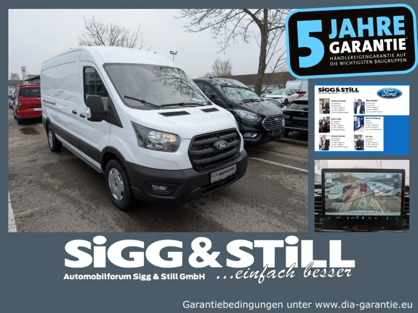Ford Transit Kasten Trend 350 L3 AHK*SHZ*PDC*CAM*SYNC 4 Wit - 1