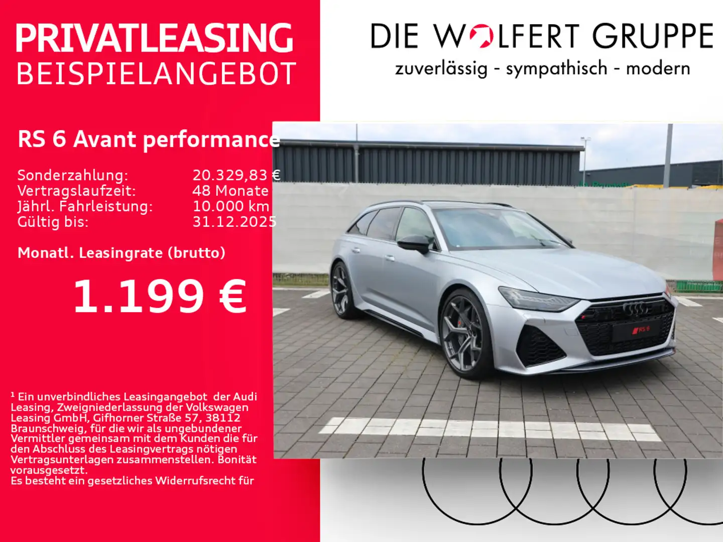 Audi RS6 *FLORETTSILBERMATT*EXCLUSI Silber - 1