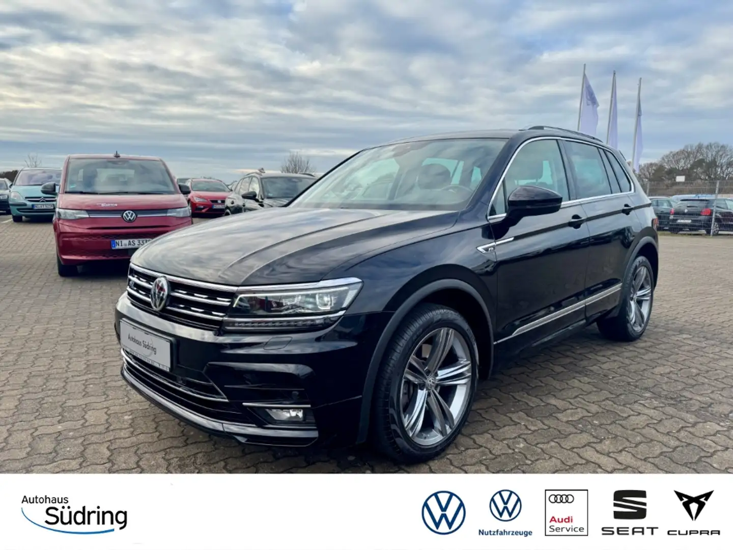 Volkswagen Tiguan 2,0TSI Highline R-Line Exterieur DSG 4Motion Schwarz - 1