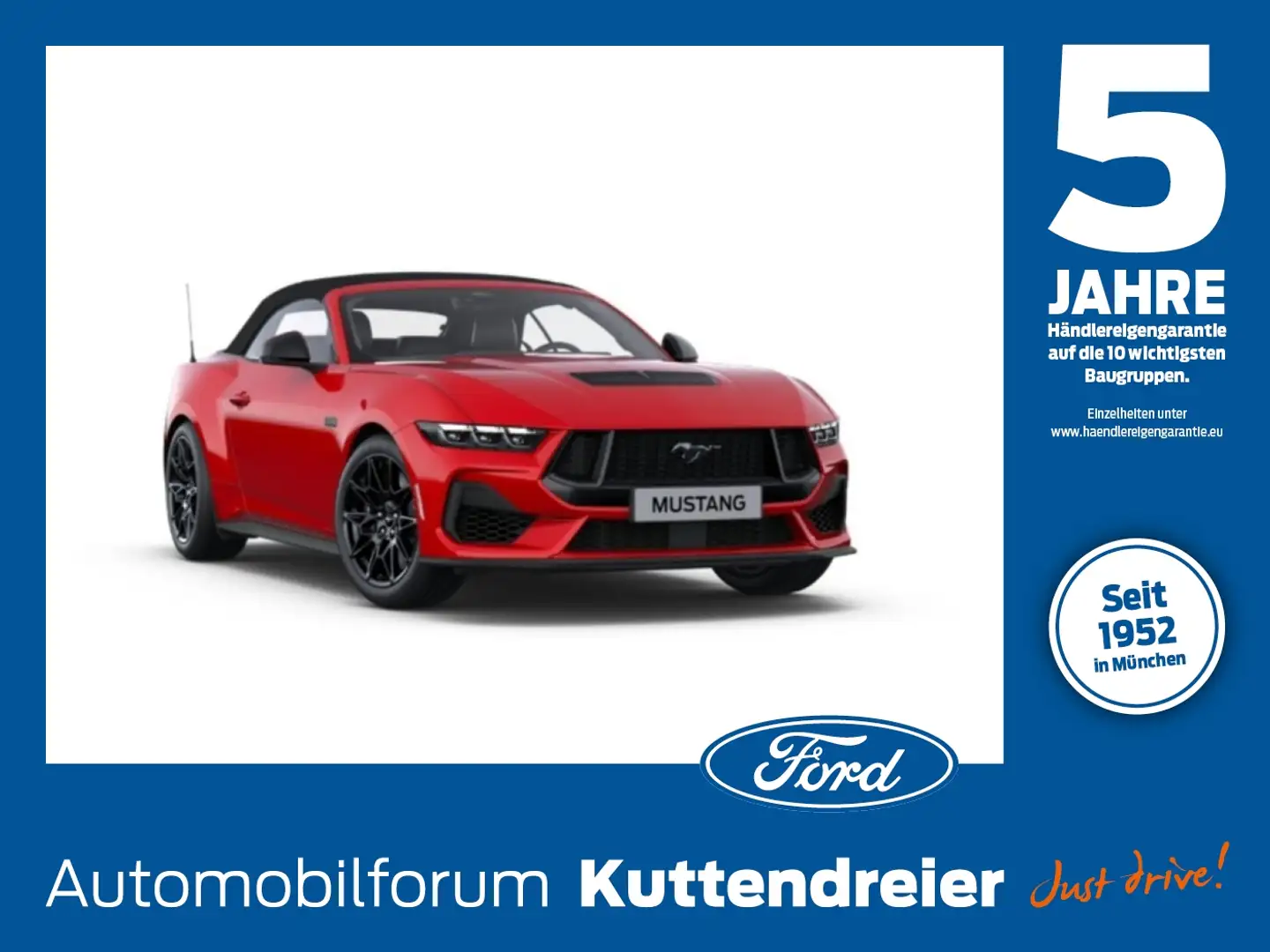 Ford Mustang 328 5.0 GT Convertible Ti-VCT V8 Rot - 1