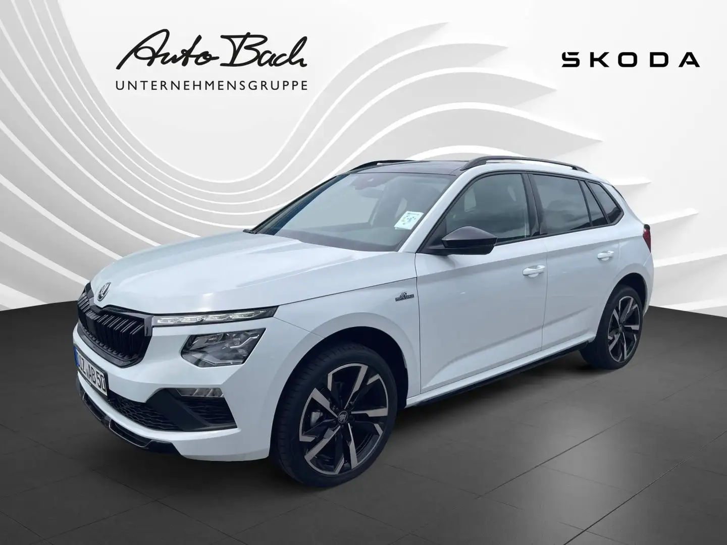 Skoda Kamiq 1.0TSI MonteCarlo DSG LED Panorama ACC AHK Weiß - 1