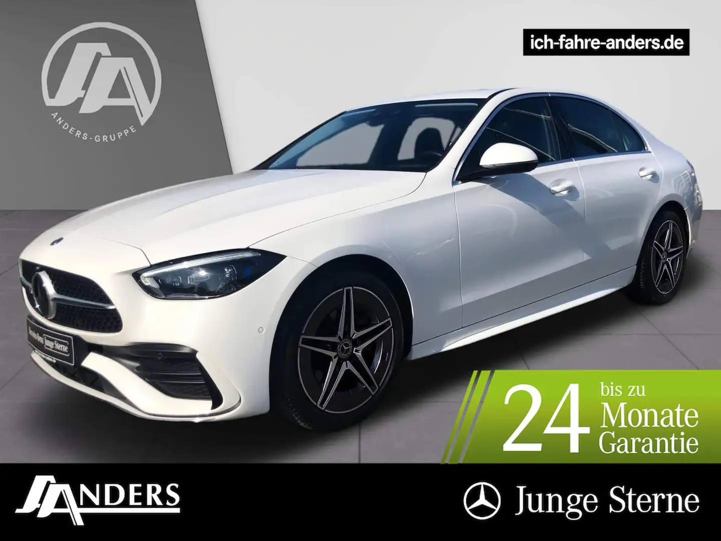 Mercedes-Benz C 300 d AMG+MBUX+Sthz+Dist+SHD+HUD+SOUND+DIGITAL Weiß - 1