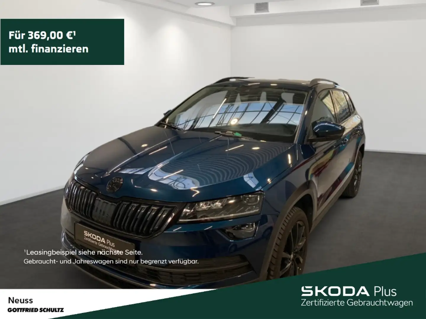 Skoda Karoq STYLE TSI NAVI LED CARPLAY SITZHEIZUNG EINPARKHILF Blau - 1
