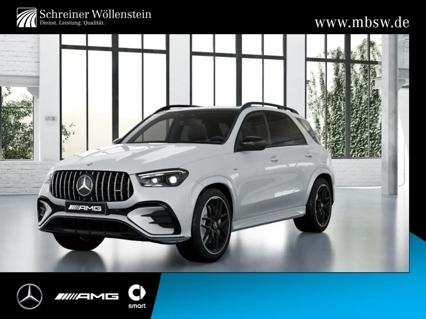 Mercedes-Benz GLE 53 AMG HY 4M+ Night*AHK*HUD*PanoSD*Burmester Weiß - 1