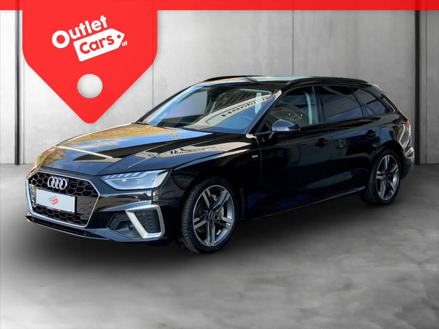 Audi A4 Avant 40 2.0 TDI S-Line S-LINE+LED+NAV+PDC+SHZ Schwarz - 1