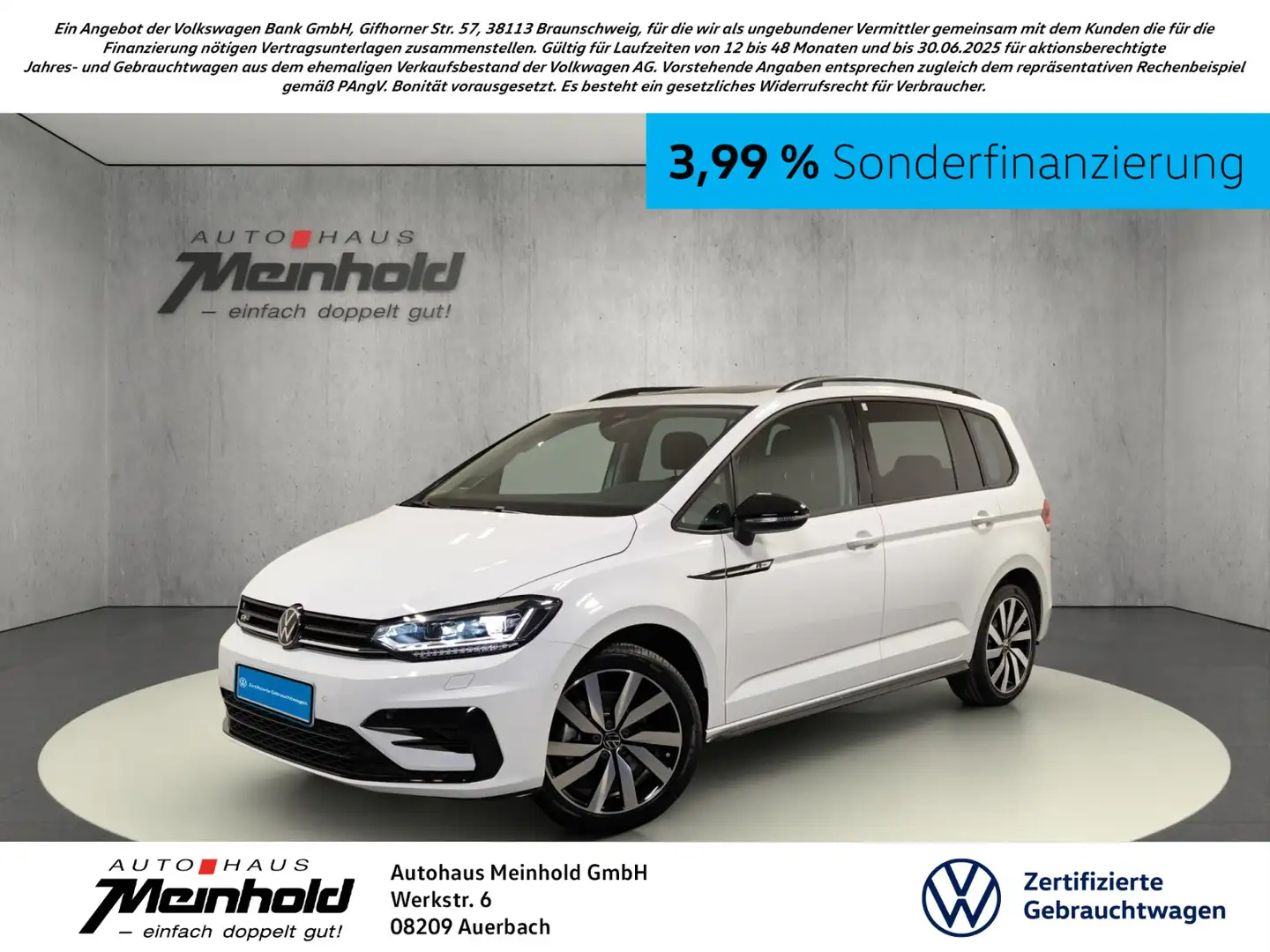 Volkswagen Touran 2.0 TDI DSG Highline R-Line Black Style, Weiß - 1