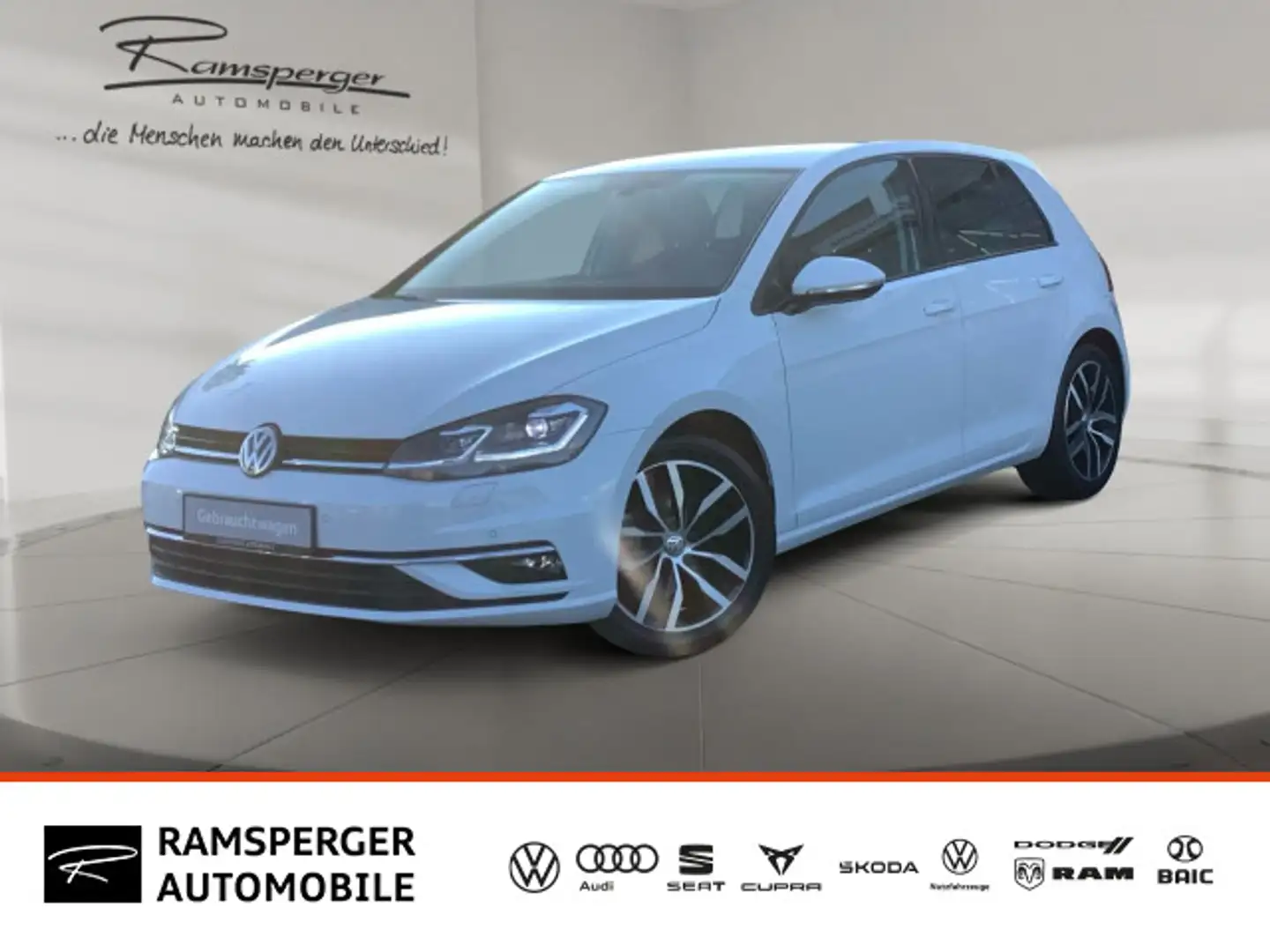 Volkswagen Golf VII 1.5 TSI Highline ACC LED Leder Kamera Weiß - 1
