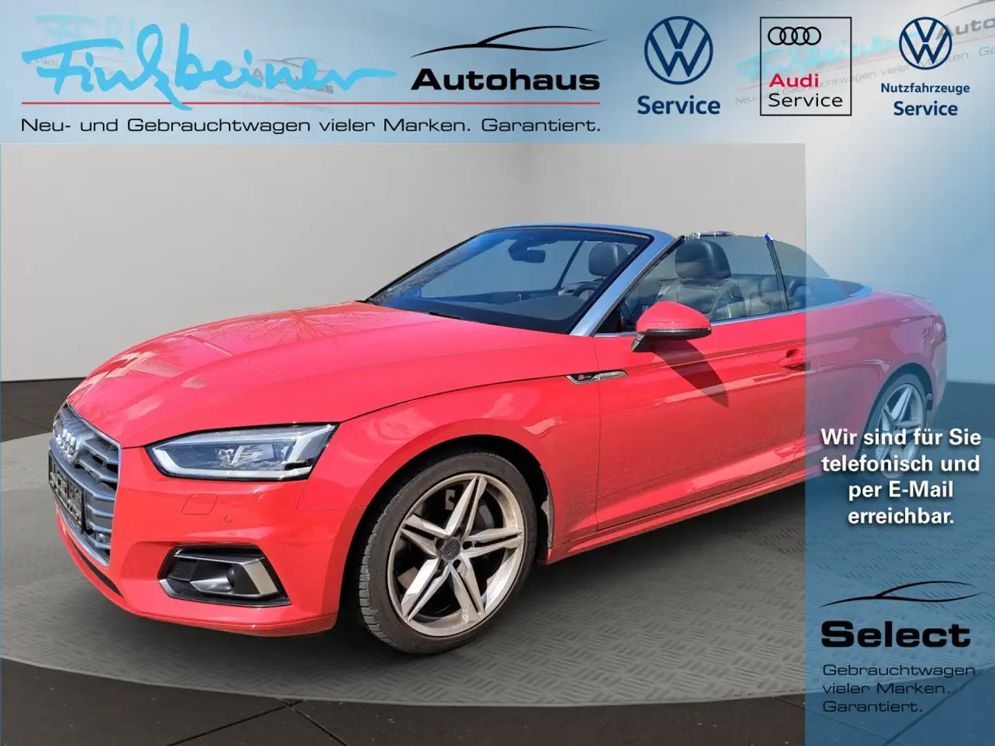Audi A5 Cabriolet Sportpaket Bluetooth Navi LED Klima Rosso - 1
