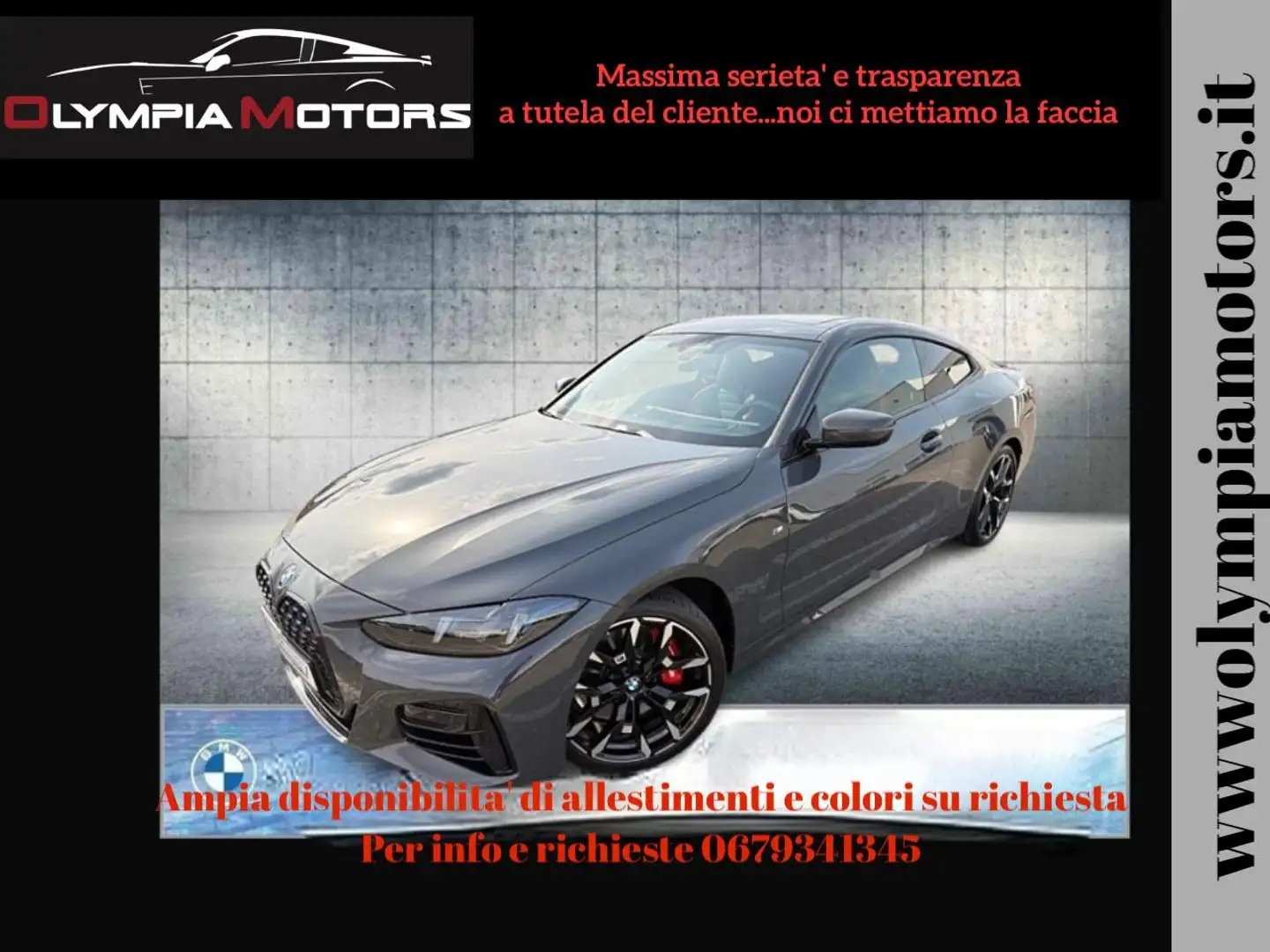 BMW 430 I XDRIVE COUPE' M SPORT NEW MODEL LASER KAMERA 19 siva - 1
