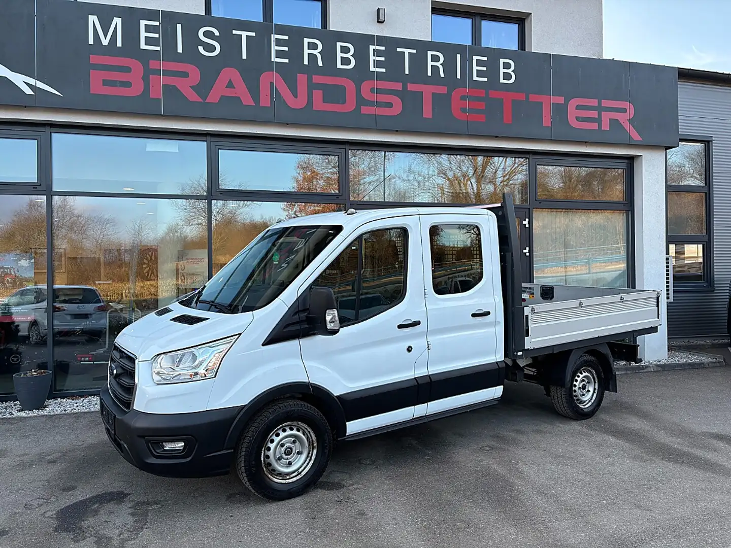 Ford Transit Pritsche DoKa 2,0 EcoBlue L2H1 350 Trend Weiß - 1