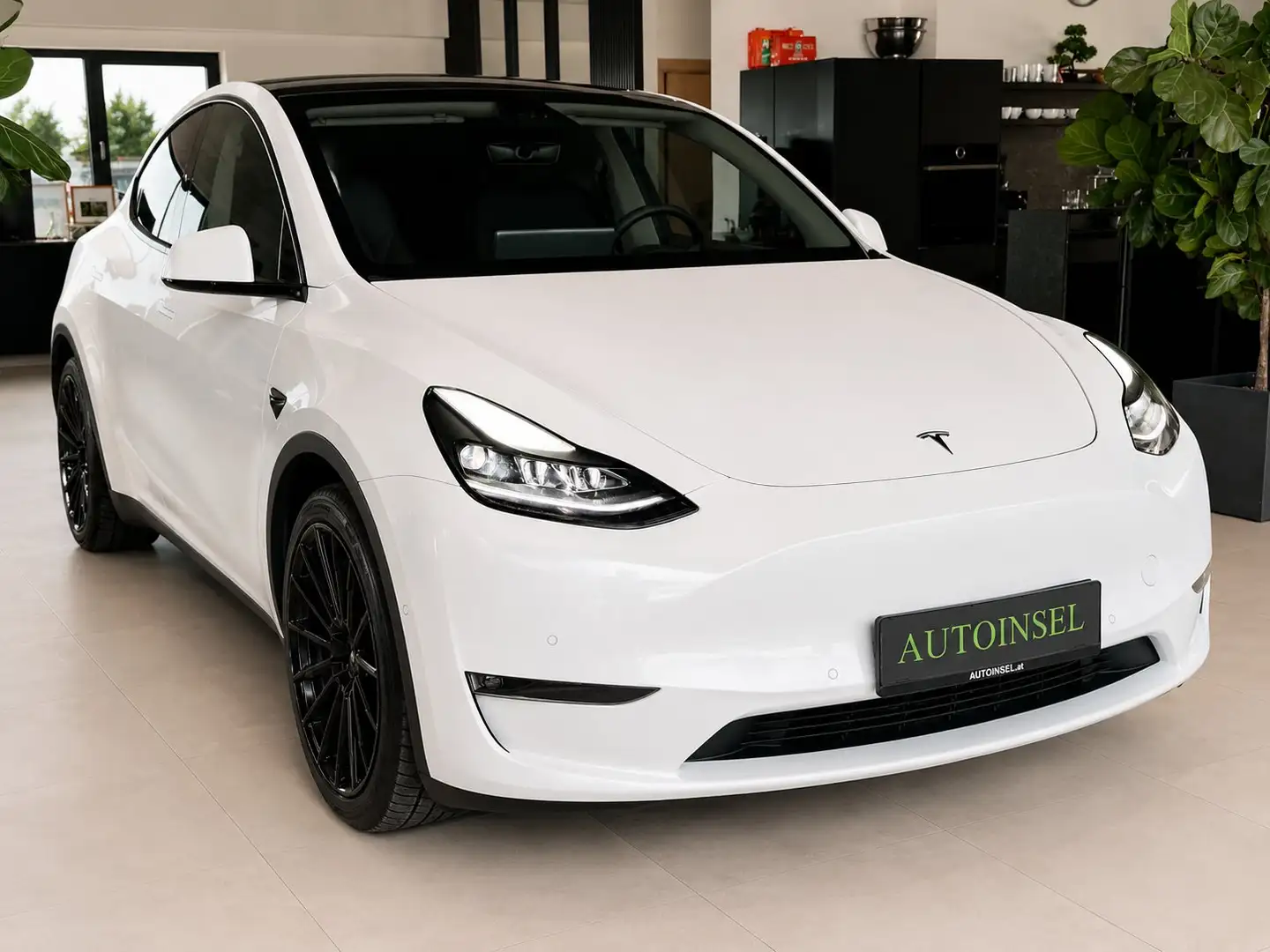 Tesla Model Y Maximale Reichweite 75 kWh Dual AWD AHK MwSt. Weiß - 2