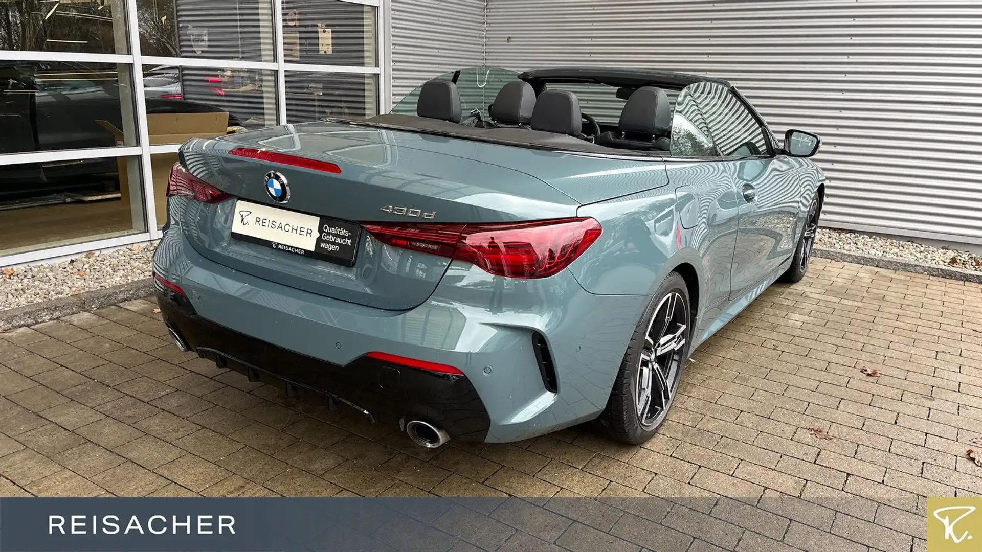 BMW 430 dA Cabrio M-Sport LCI Navi HUD H&K 360° adLED Vert - 2