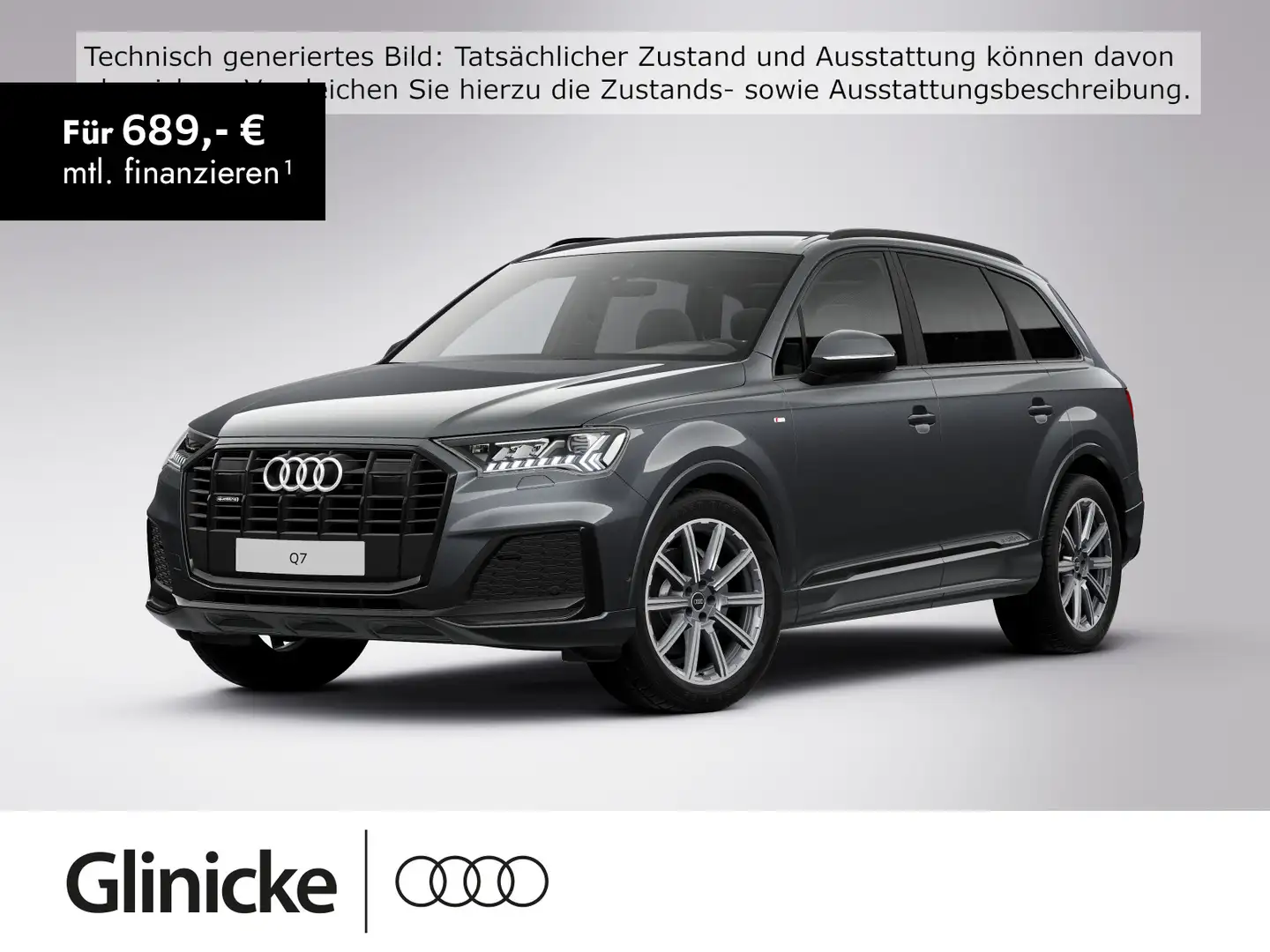 Audi Q7 45 TDI quattro tiptronic S line Matrix Allrad Gris - 1