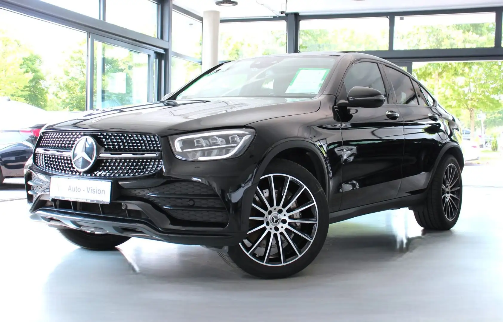 Mercedes-Benz GLC 220 d 4Matic Coupe AMG-Line *LED*ACC*HUD*Pano Schwarz - 1