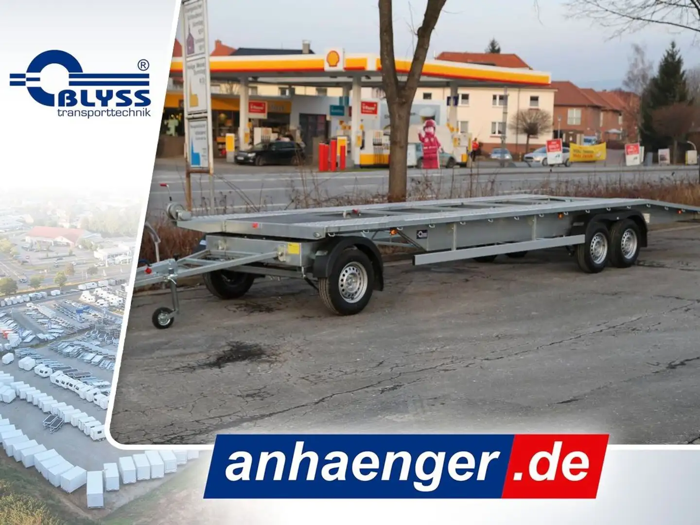 Blyss Drehschemel Anhänger 3500 kg GG 800x200cm - 1