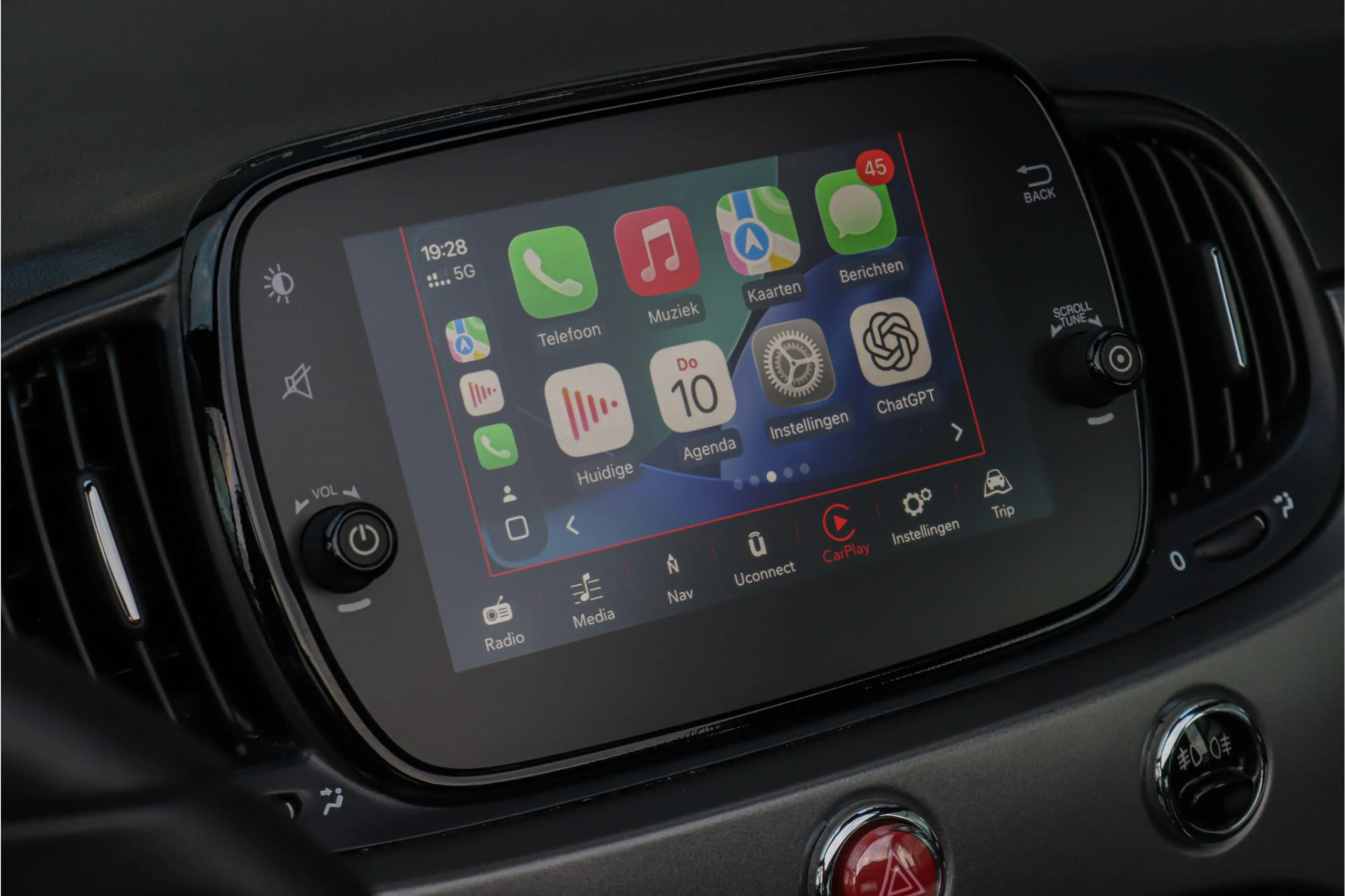Fiat 500C 1.2 S Navi Carplay Airco Black on black PDC — photo 13
