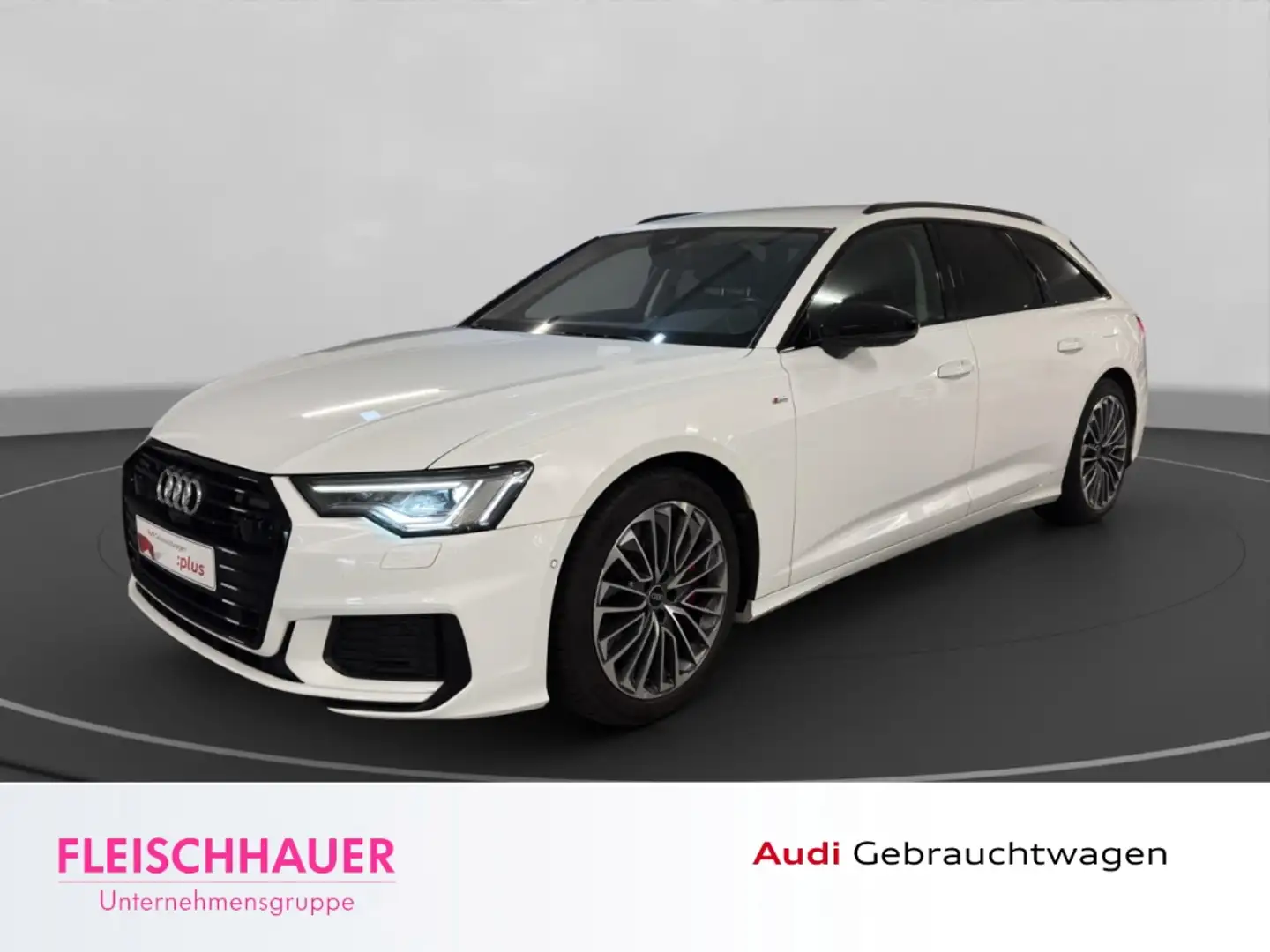 Audi A6 Avant 55 TFSI e qu. sport Matrix+Navi+AHK+B&O+360° Blanc - 1