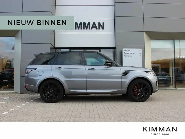 Land Rover Range Rover Sport P400e HSE | Eiger Grey | Black pack | bruin interi