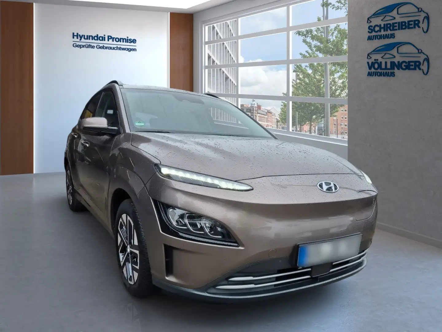 Hyundai KONA Elektro Trend 100KW 3 phasig/Navigation Brun - 2