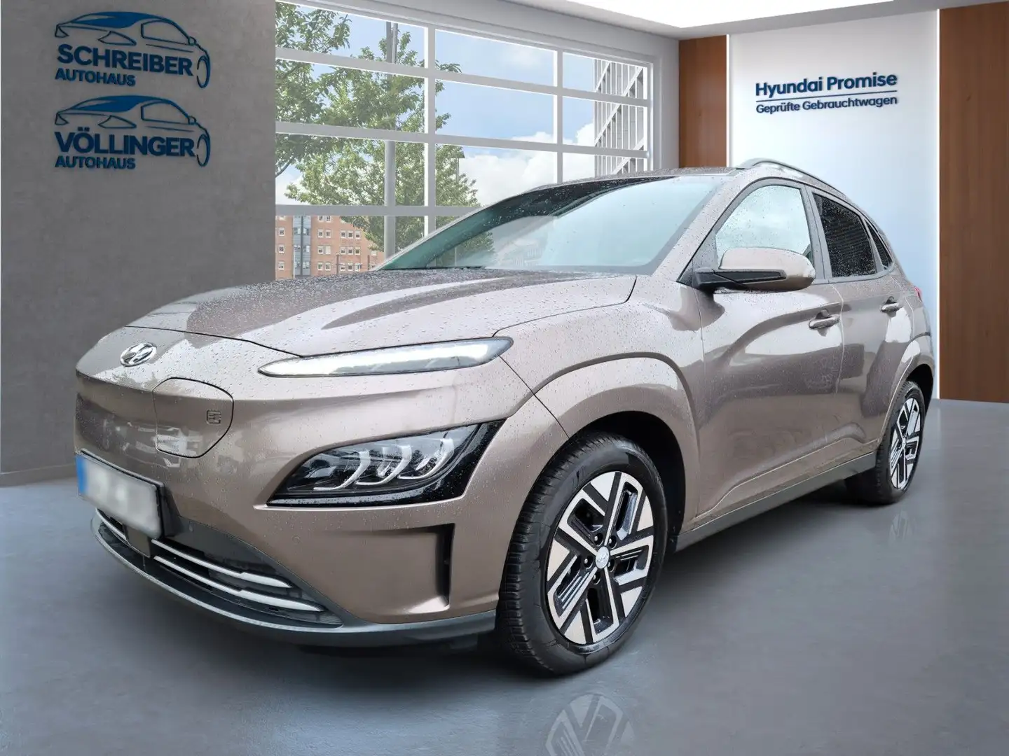 Hyundai KONA Elektro Trend 100KW 3 phasig/Navigation Brun - 1