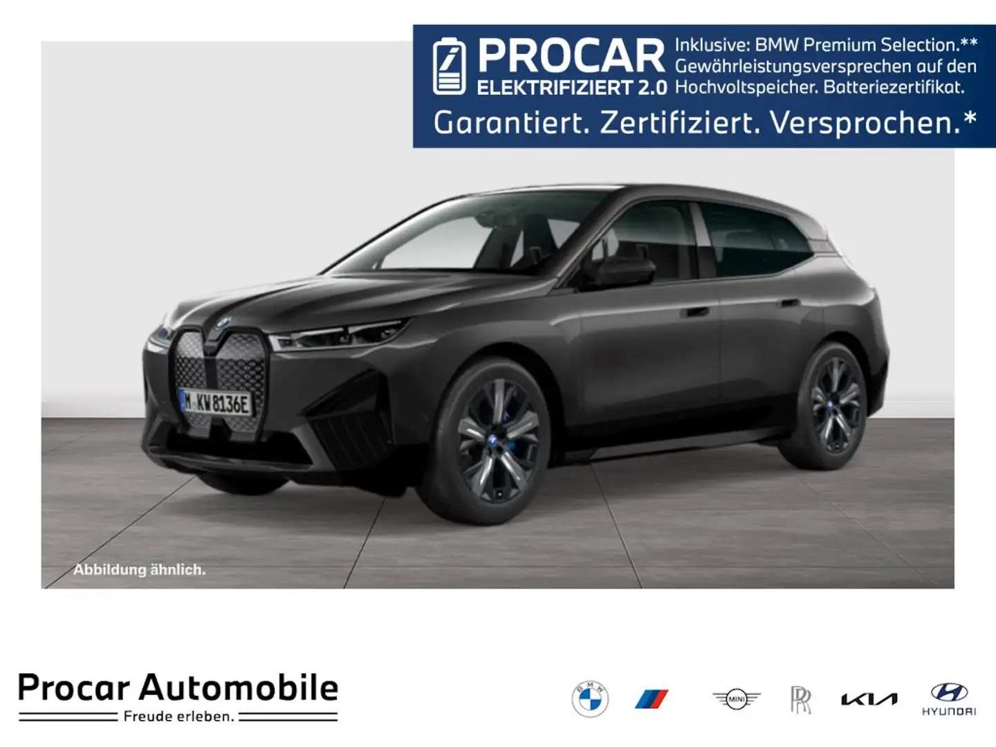 BMW iX xDrive40 Sportpaket HuD+Laser+Skylounge+AHK+H/K+Mu Grau - 1