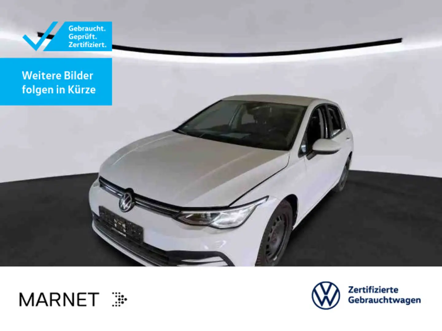 Volkswagen Golf VIII 2.0 TDI DSG*Navi*AHK*Kamera*StHzg*Keyl Weiß - 1