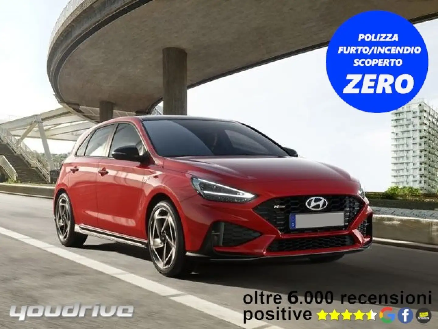 Hyundai i30 1.0 T-GDI DCT 48V 5 porte Business Rosso - 1