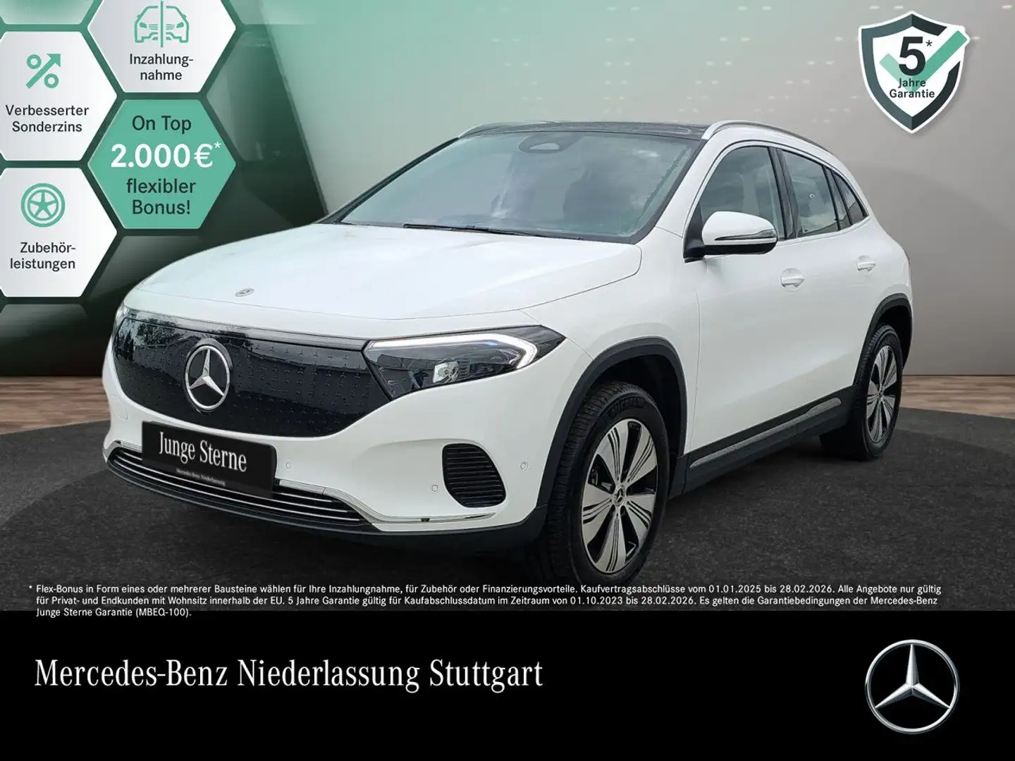 Mercedes-Benz EQA 350 4M PROG+ADVANCED+PANO+KAMERA+SPUR Blanc - 1