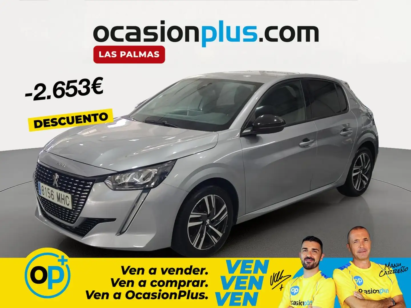 Peugeot 208 1.2 Puretech S&S Allure 100 Gris - 1