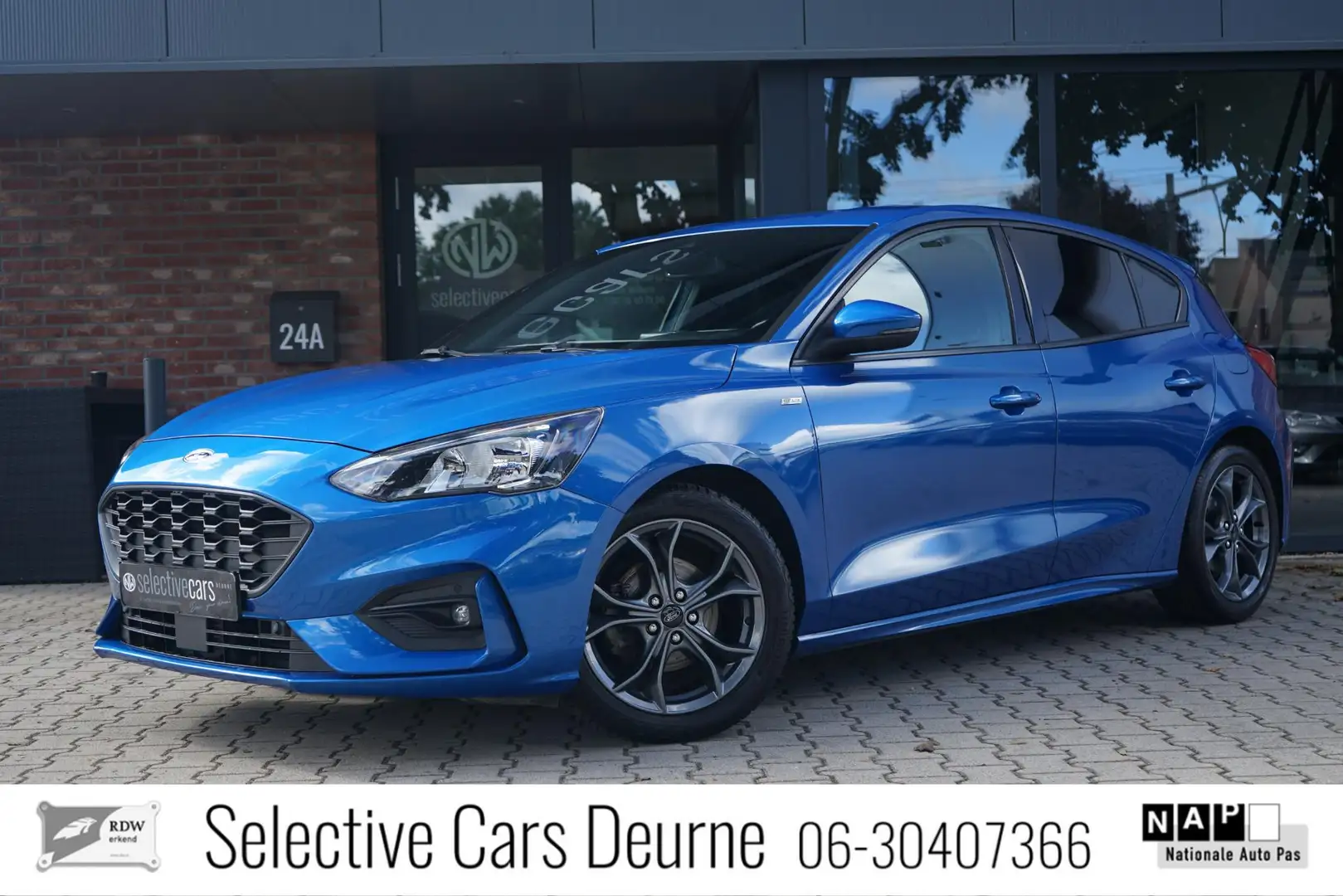 Ford Focus EcoBoost ST-Line , Desert Island Blue, H/U, Camera Bleu - 1